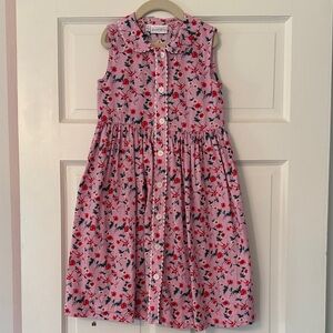 Rachel Riley Pink Floral Button-Down Dress
